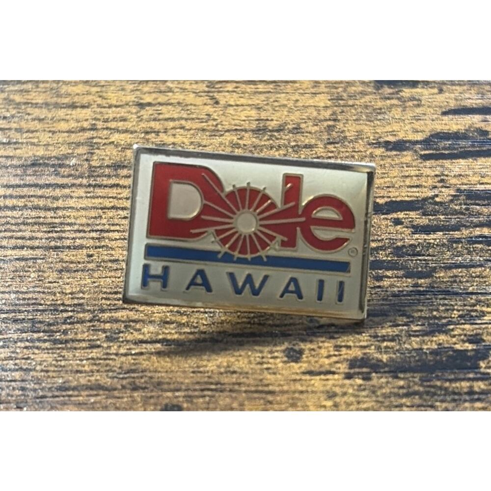 Dole Hawaii Pineapple Farm Lapel Hat Pin Souvenir